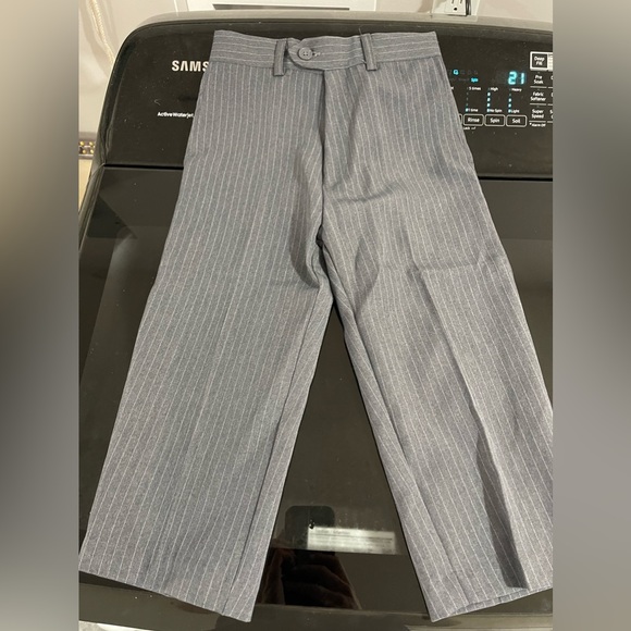 Children’s boys 3 piece suit gray pin stripe size 4T - Picture 4 of 8